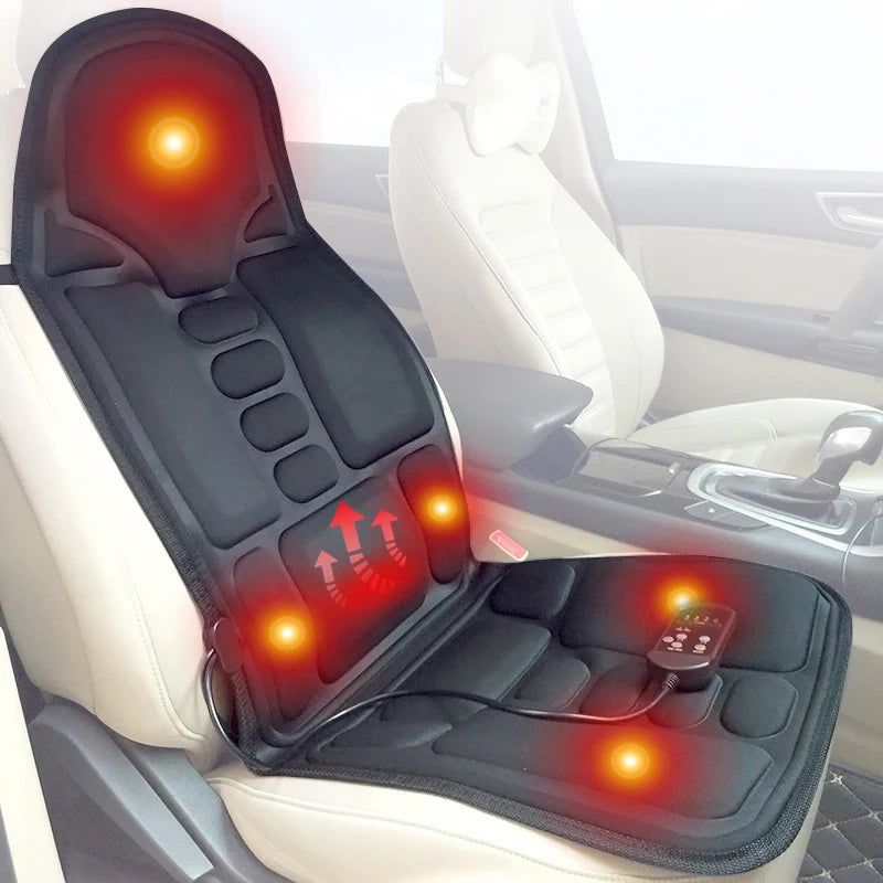 Heated Massage Seat Cushion for Back, Neck and Waist - Portable Relief Relaxation Treatment Default Title Tidesmit