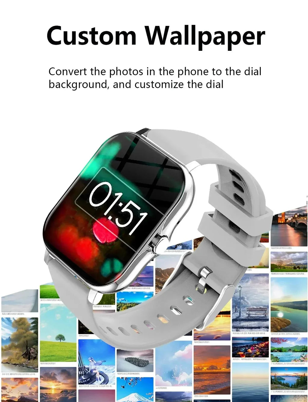 2026 New Smart Watch 1.83'' Inch HD Screen Bluetooth Call Sleep Blood Oxygen Pressure Health Monitoring Watches For Women Men