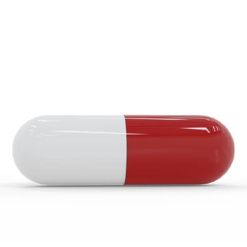 Empty Size 00 Gelatin Capsules 500 Count - Food Grade Tidesmit Permanent Makeup Machines Red White Joined Tidesmit