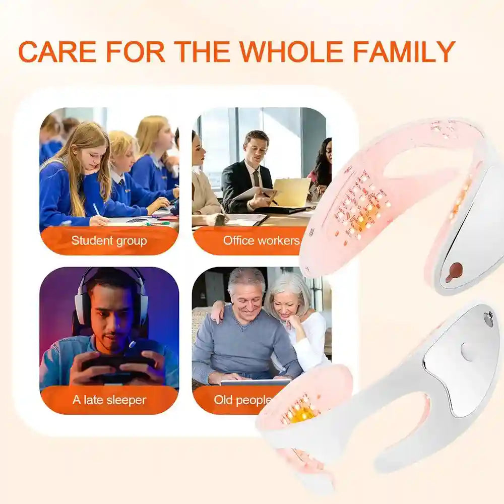 Electric Eye Massager with Red Light Therapy - White | Tidesmit Eye Massage Instrument Tidesmit