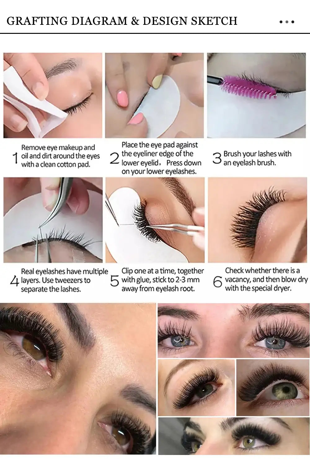 Abonnie Classic Eyelashes Extensions Individual Volume Lashes Fluffy Ultra Soft Eyelash Extensions False Eyelashes Tidesmit