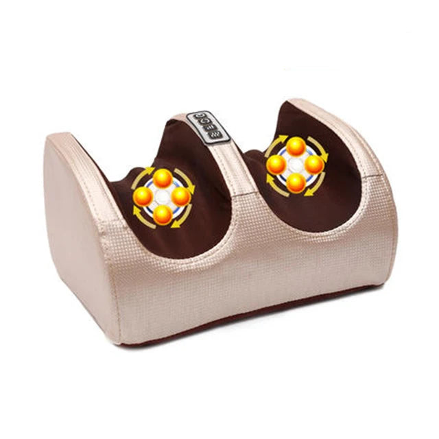 Electric Foot Massager with Heat Therapy - Deep Tissue Muscle Relief Body Shaping Massage Equipment Gold Tidesmit