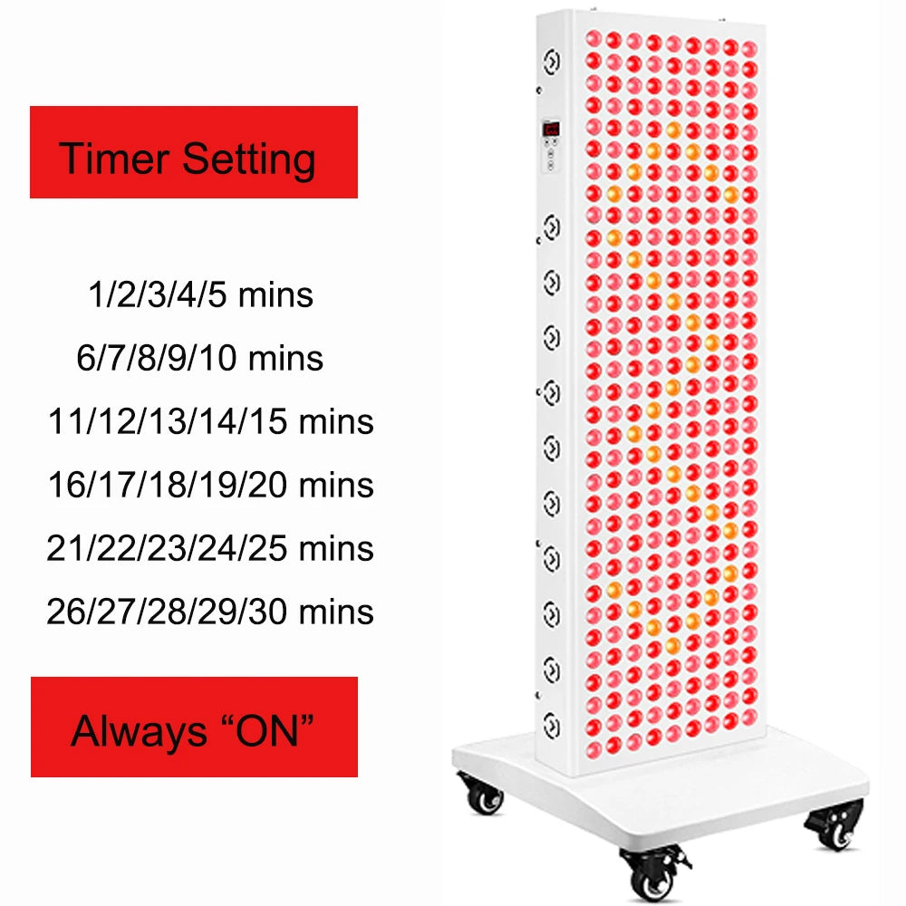 Plus1500/2000 LED Red Light Therapy Panel 630nm 660nm 810nm 830nm 850nm Infrared Therapy Lamp Device,LED Light Beauty Device