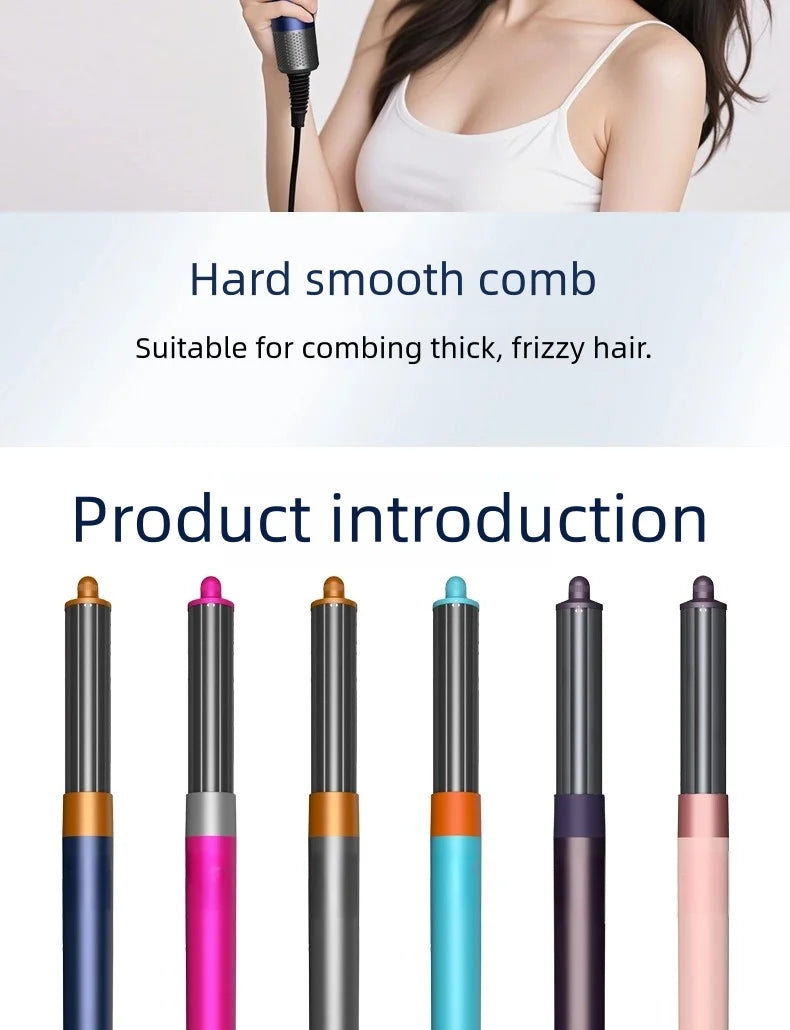 6-in-1 high-speed ionic hair styler and dryer with multicolored attachments for professional smoothing and styling.