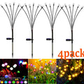 12Pack Outdoor LED Solar Lights Waterproof Starburst Solar Firefly Lights Lawn Lamp Garden Lamp for Path Landscape Decorative
