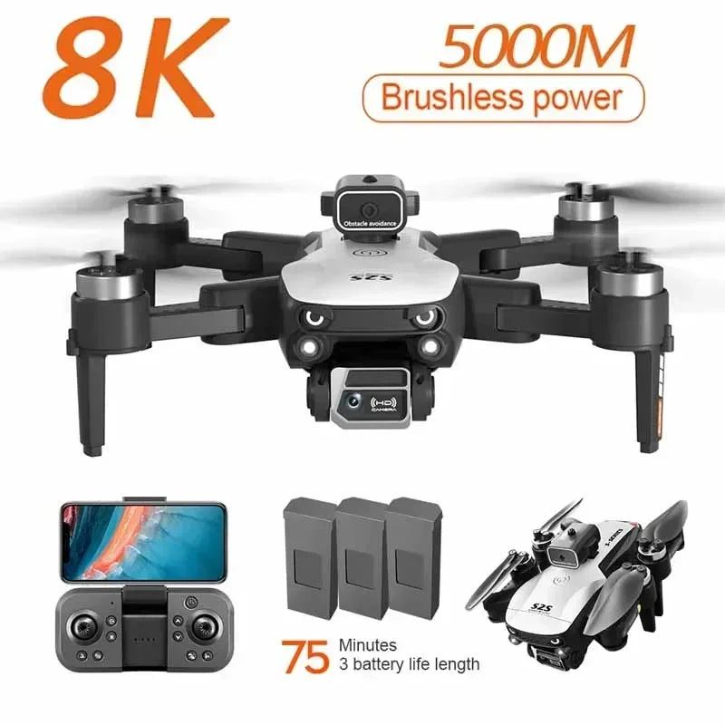 Tidesmit GPS Camera Drone with Obstacle Avoidance and Dual 6K Lens Tidesmit
