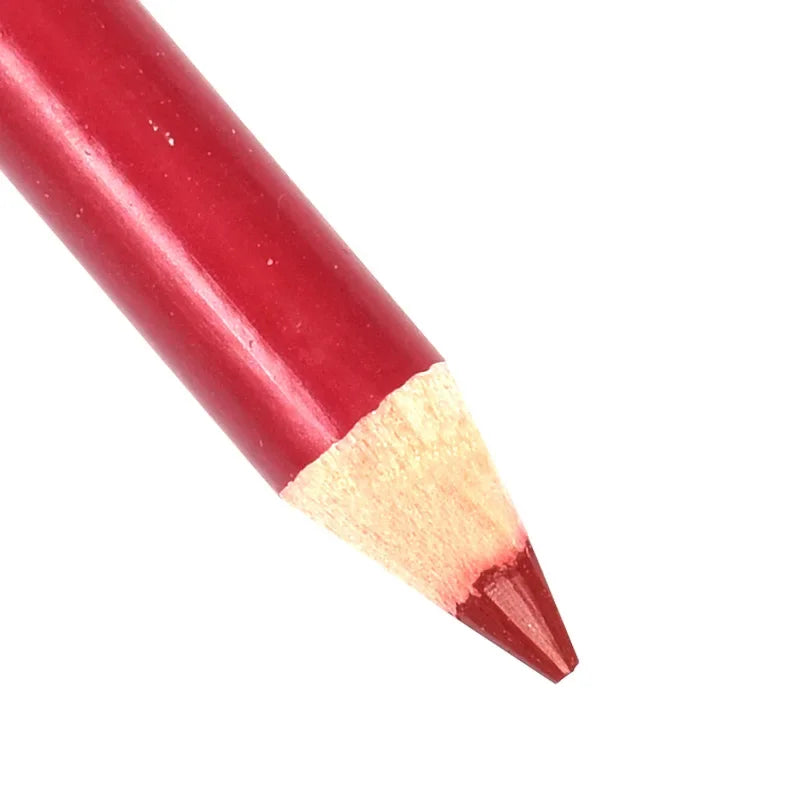 Red velvet matte lip liner pencil, waterproof makeup pen for lips and eyes.