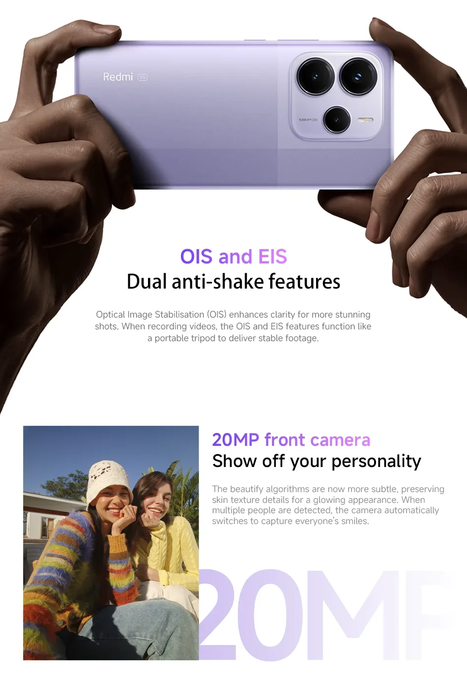 Xiaomi Redmi Note 14 5G Smartphone Global Version NFC 108MP 128GB/256GB ROM Camera MTK Dimensity 7025-Ultra 45W Turbo Charging