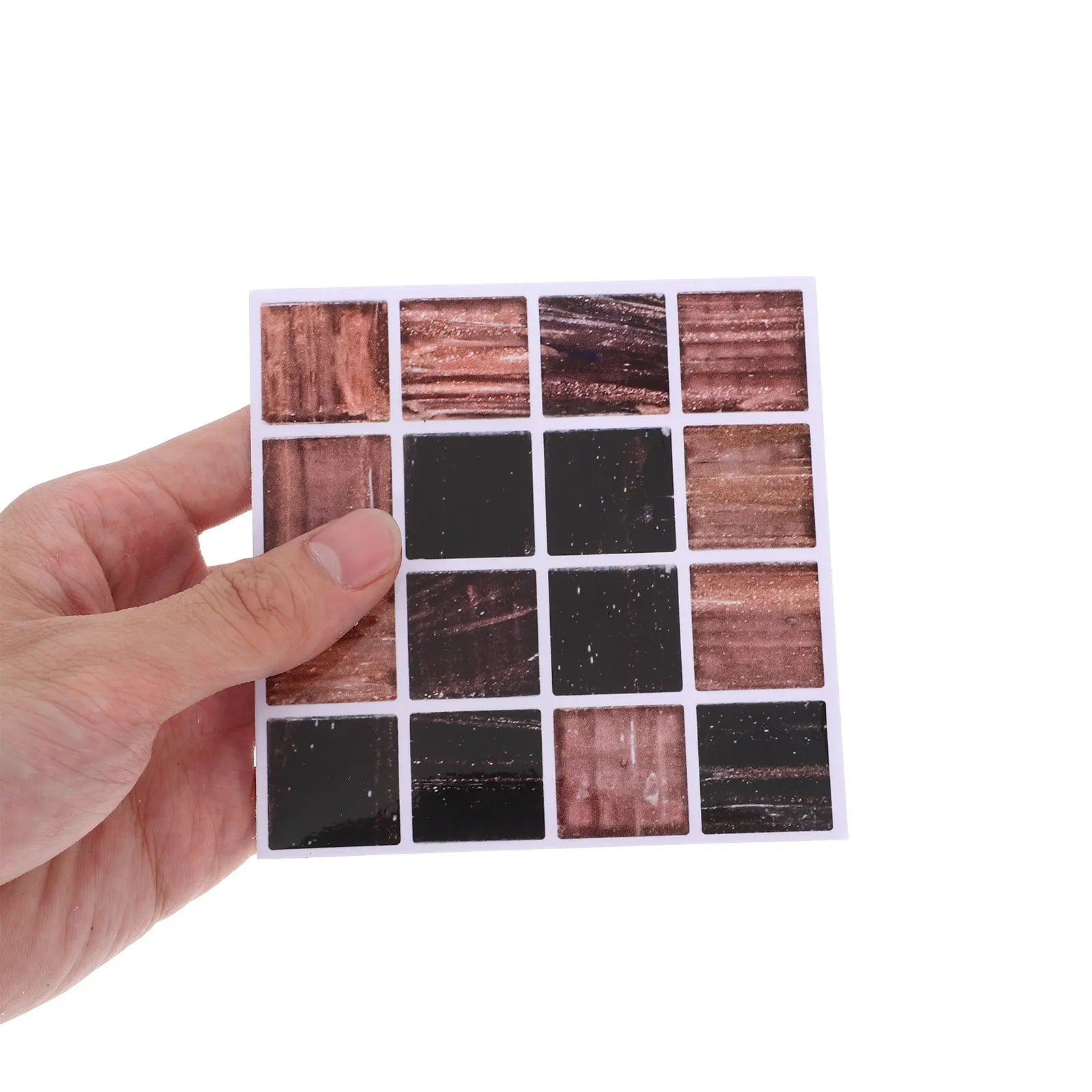 30Pcs Waterproof Vinyl Mosaic Tile Stickers Peel and Stick Self Adhesive Backsplash Wall Decor for Kitchen Bathroom Modern Easy