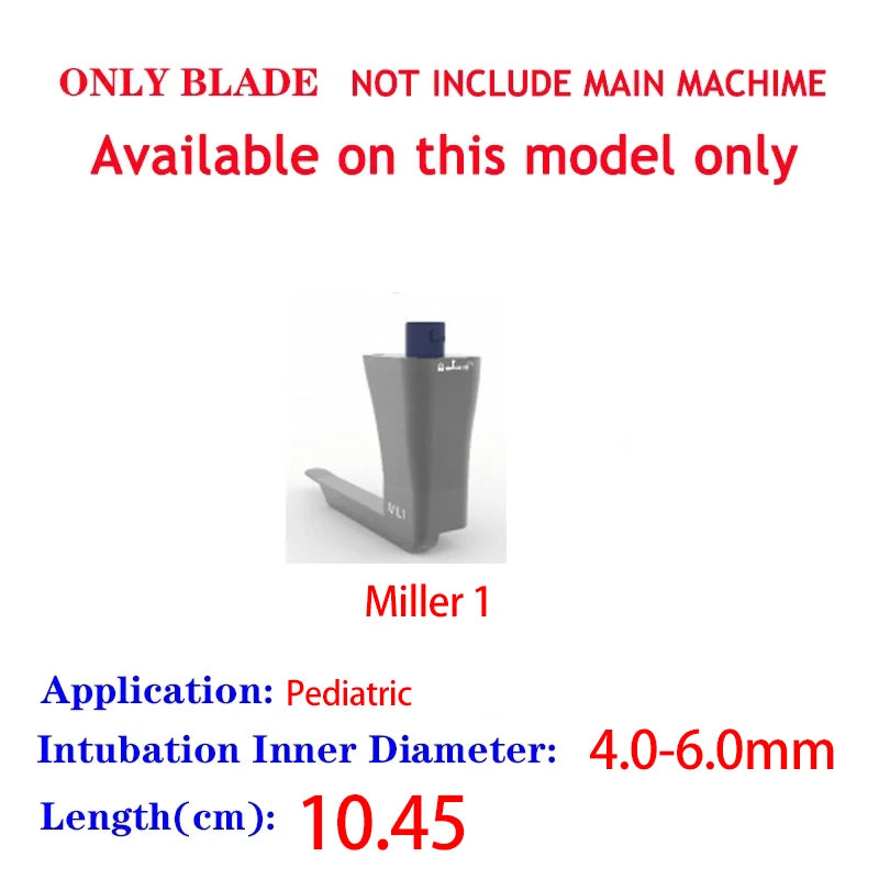 Accessories for Video Laryngoscope Stainless Steel Blades, Laryngeal Mask Airway, guide wire, and Screen