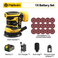 MELLWIN 125MM Electric Orbital Sander Polisher 3 Speeds Adjustable Wood Metal Sanding Polishing Tool For Makita 18V Battery Pin