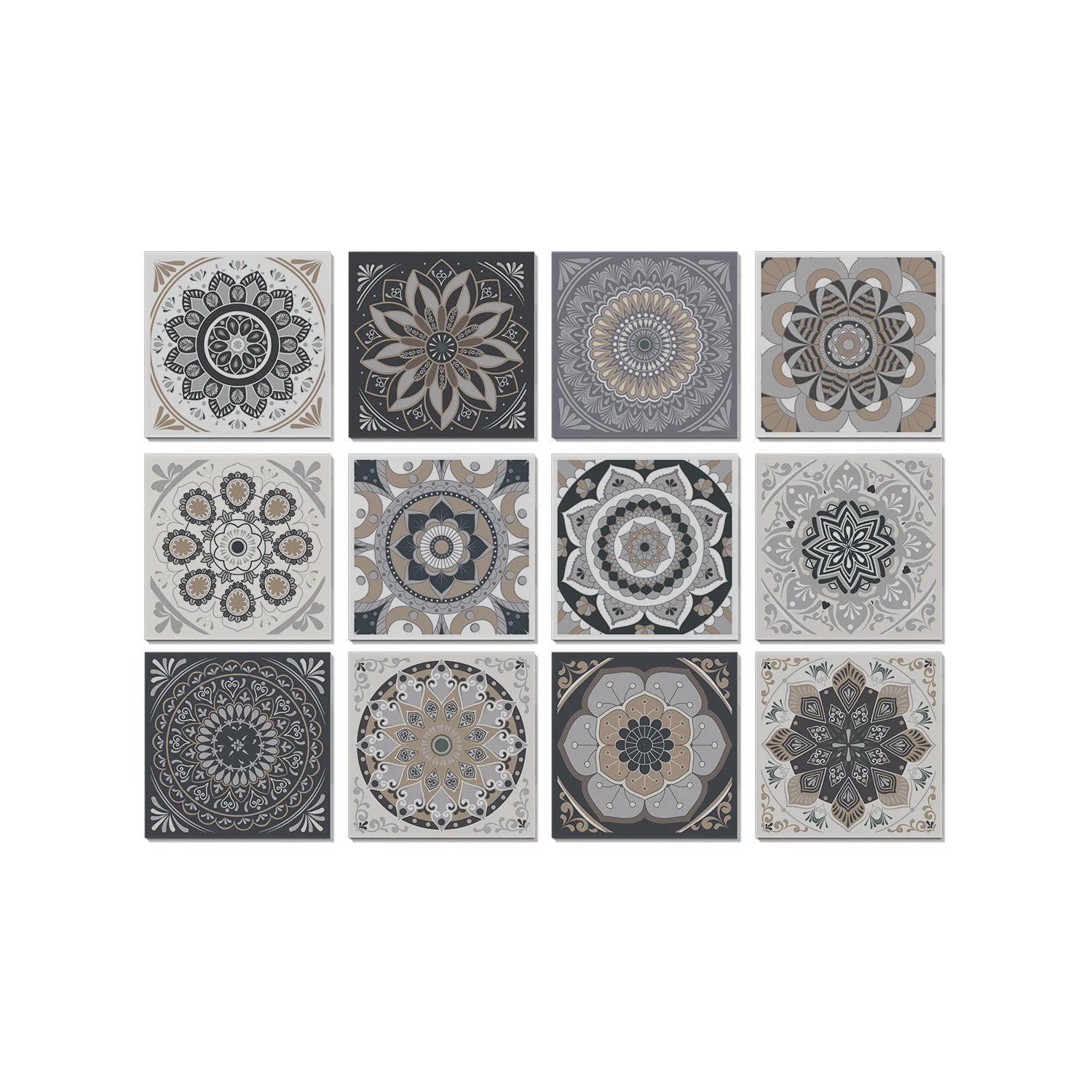 Classic Tile Self-adhesive Wallpaper, Waterproof Thickened PE Foam Wall Sticker for Bedroom, Bathroom, Kitchen, Tile Sticker