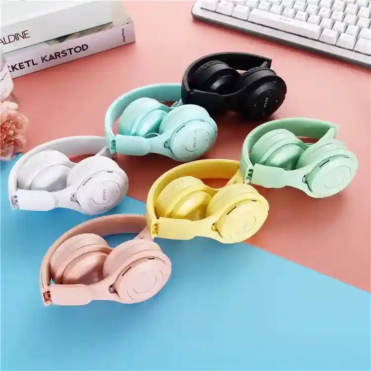 Wireless Headphones Over-Ear Foldable Gaming Headset with Mic Tidesmit