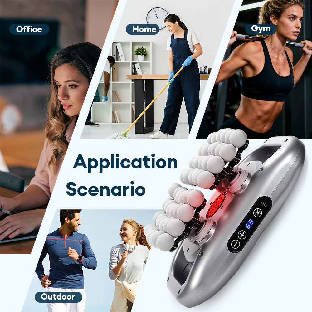 Deep Tissue Muscle Massage Gun | 48 Heads | Silent Electric Massager Back Massage Instrument Tidesmit