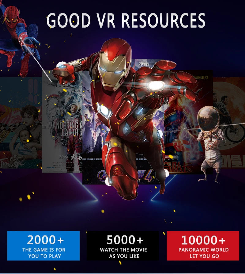 4K VR Headset for Smartphones: Immersive 3D Mobile Glasses Tidesmit