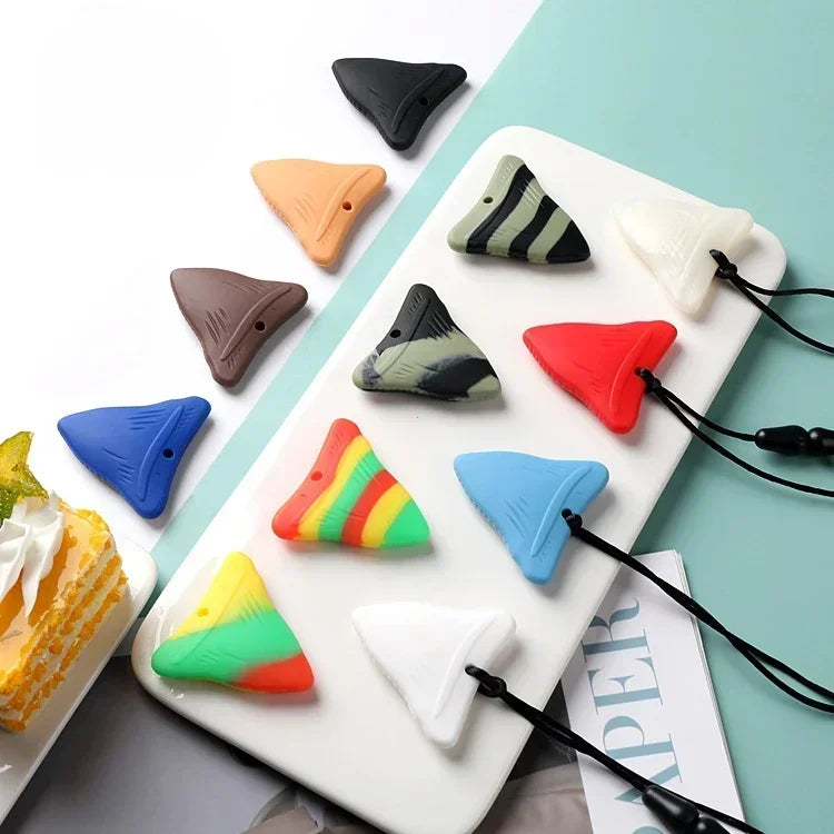 Sensory Chew Necklaces for Kids with Teething, for ADHD Autism Biting Needs, Oral Motor Chewy Teether Silicone Teethers