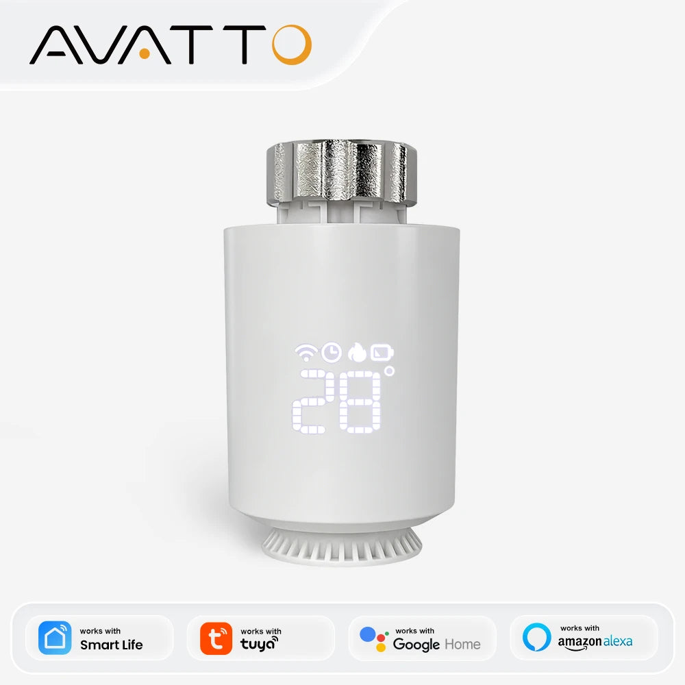 ZigBee 3.0 Smart Radiator Thermostat - TRV06 App Control & Voice Tidesmit