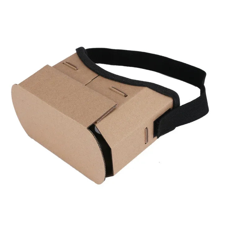 VR Headset for Smartphones - Portable 25mm Lens 3D Cardboard Kit Tidesmit