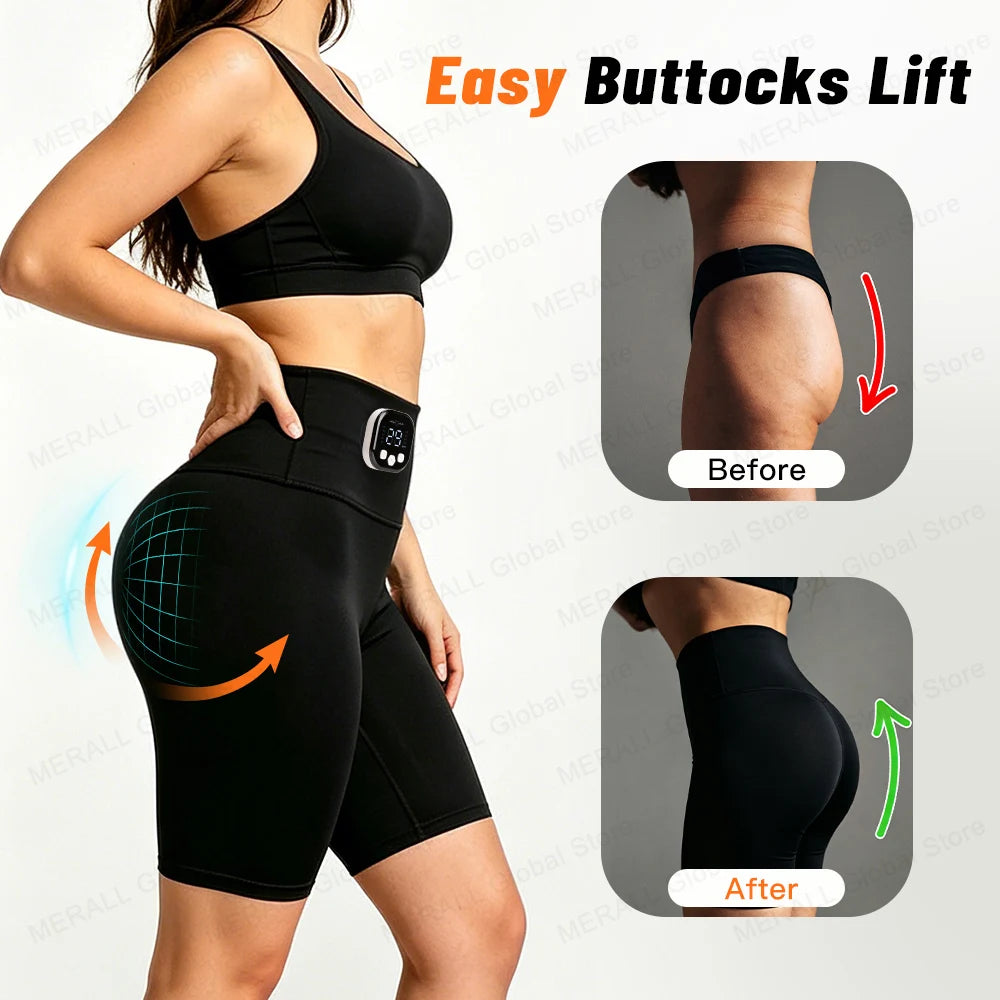 Intelligent Hip Lifting and Shaping Ems Yoga Massage Shorts Micro Current Stimulation Acupoints Slimming and Bodybuilding