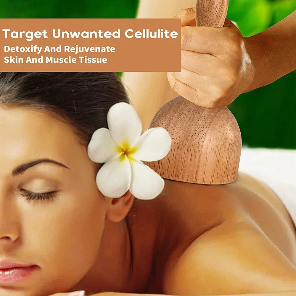 Wooden Lymphatic Drainage Massager Tool for Targeted Body Contouring Back Massage Instrument Tidesmit