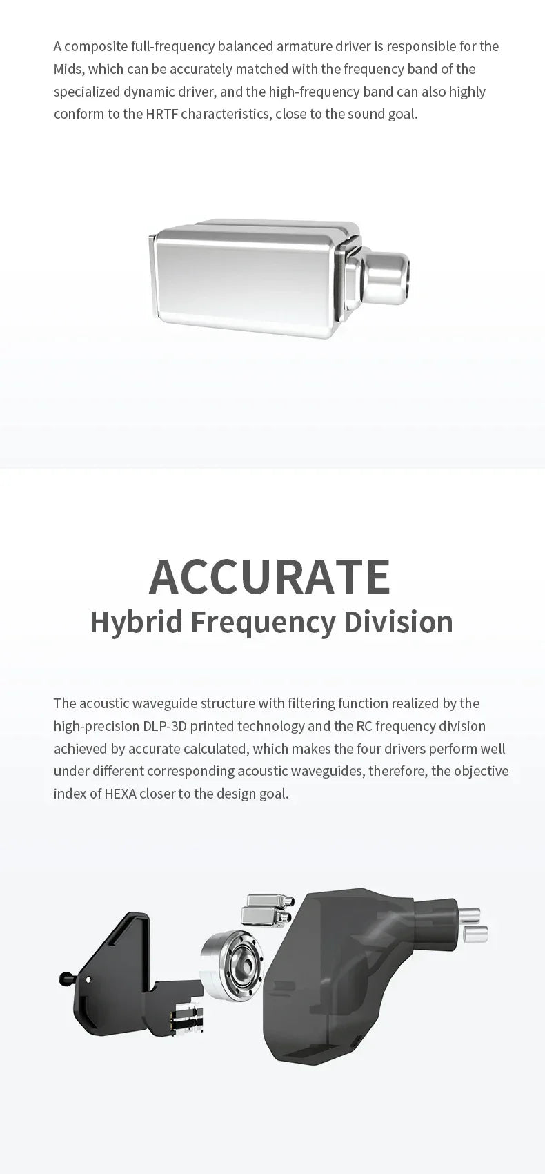 Truthear HEXA Hybrid In-Ear Monitors 1DD+3BA Wired IEMs by Tidesmit Tidesmit