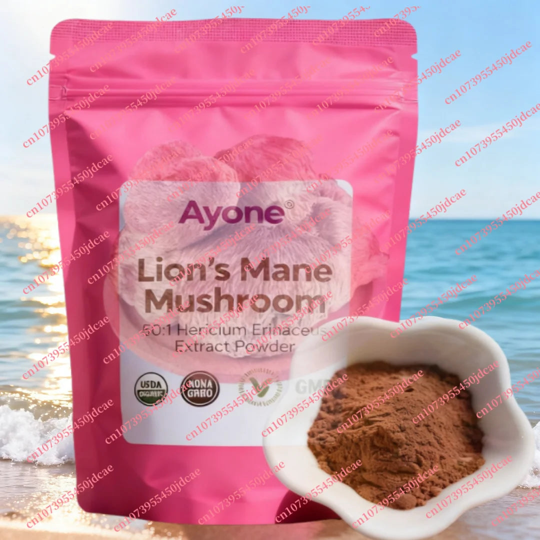 Factory professional packaging and sealing 50:1 Lion's Mane MushRoom EXTRACT Supplemant Care Facial care Body powder