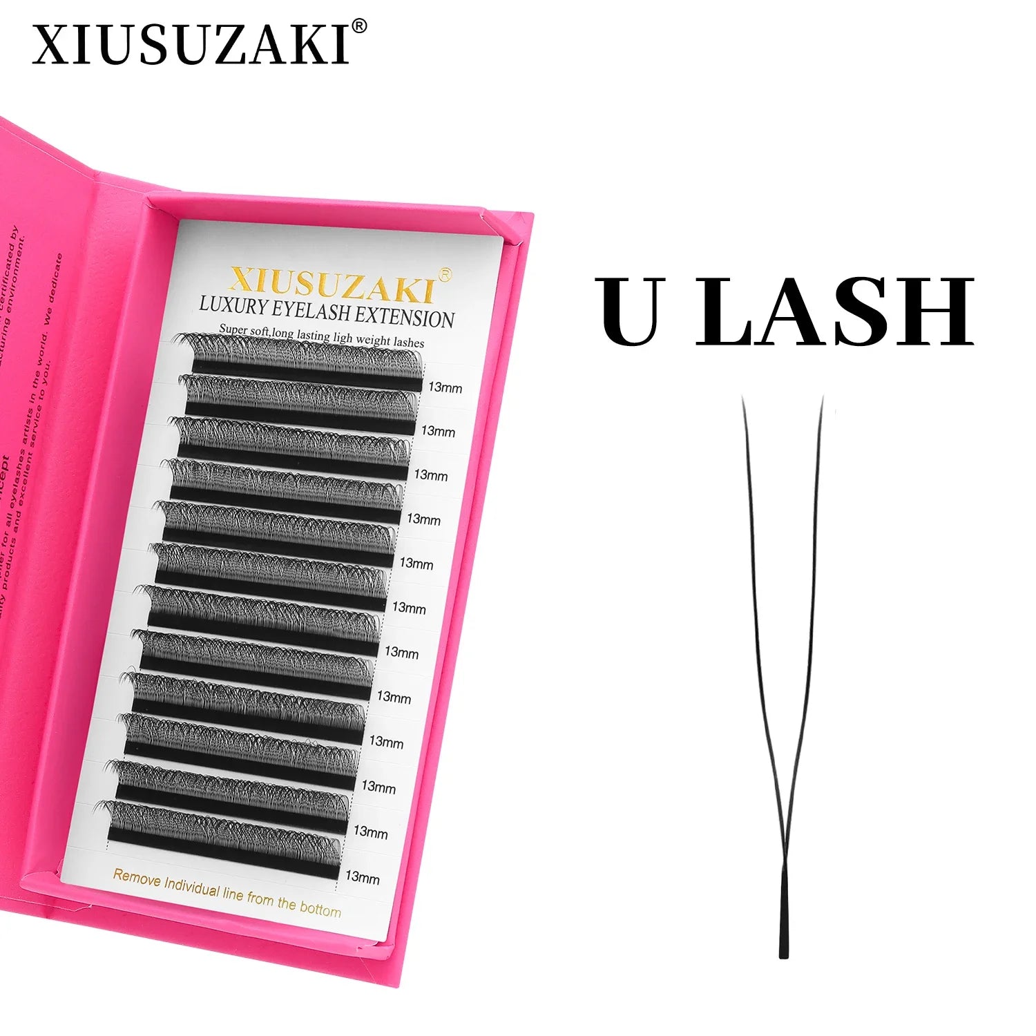 XIUSUZAKI U-Shaped YY 3D 4D 5D W Eyelash Extensions New Style U/W Lashes Extension Mink Premade Volume Fans False Eyelashes False Eyelashes U 2D Y Tidesmit