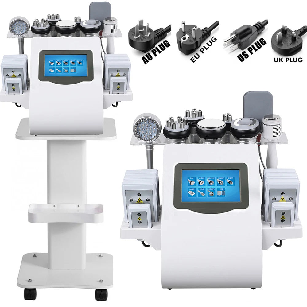 9-in-1 Ultrasonic Cavitation Machine for Professional Body Slimming Body Shaping Massage Equipment Tidesmit