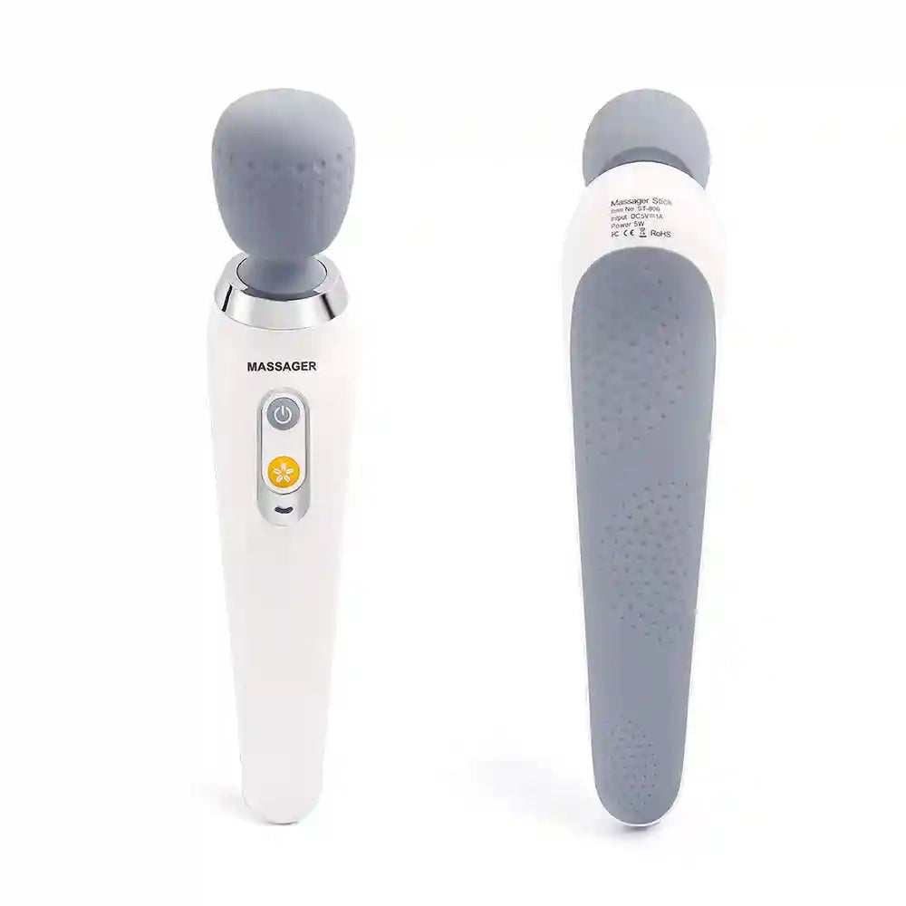 Electric Massage Gun for Deep Tissue Muscle Relief - White Tidesmit Back Massage Instrument Tidesmit