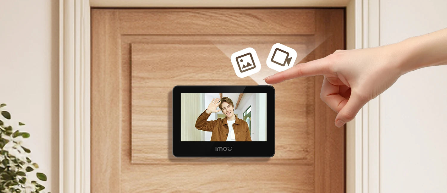 IMOU Smart Cat Eye 4.3'' Color Monitor, 5MP Wireless Video Camera,  2.4/5GHz Wi-Fi Intercom Doorbell