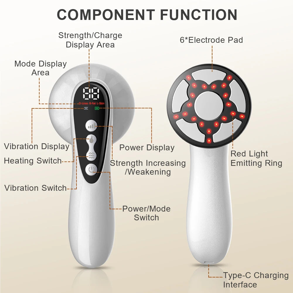 Electric Abdominal Massager: Portable Wellness Device for Body Sculpting Relaxation Treatment Tidesmit