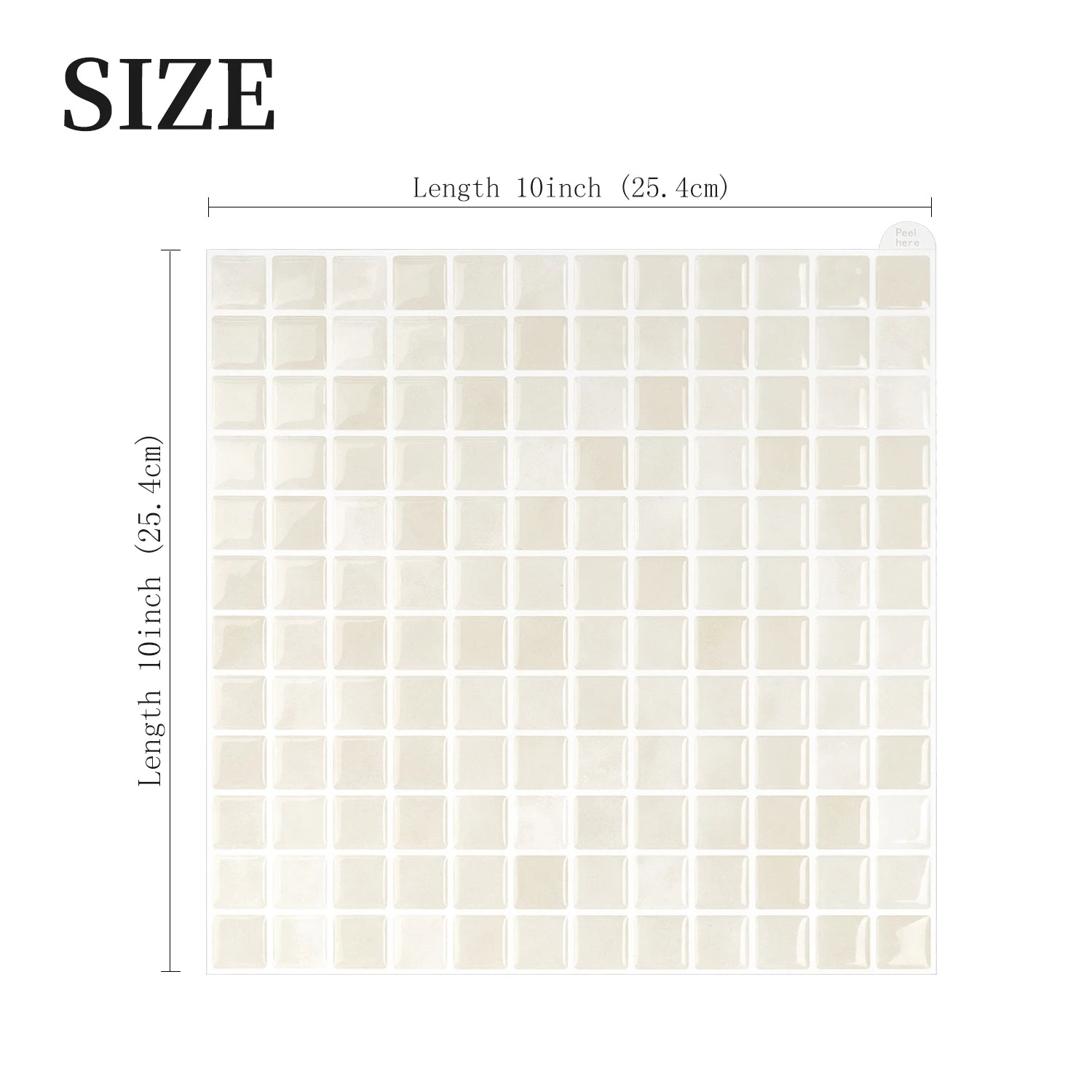 10 Sheets Brick Wall Stickers 3D Mosaic Patterned Vinyl Tiles Marble Textured Surface Wallpaper For Home Application