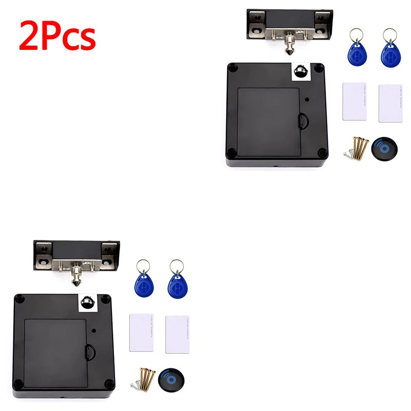 1/4 Pieces Smart Drawer Induction Cabinet Lock RFID Card Smart Electronic Lock Wardrobe Furniture Sauna Cabinet Locker Lock