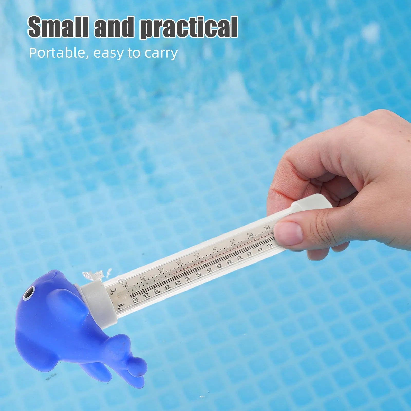 Baby Bath Thermometer Floating Cartoon Animal Style Large Display Quick Response Sensor Accurate Water Temp Gauge for Pools Tubs