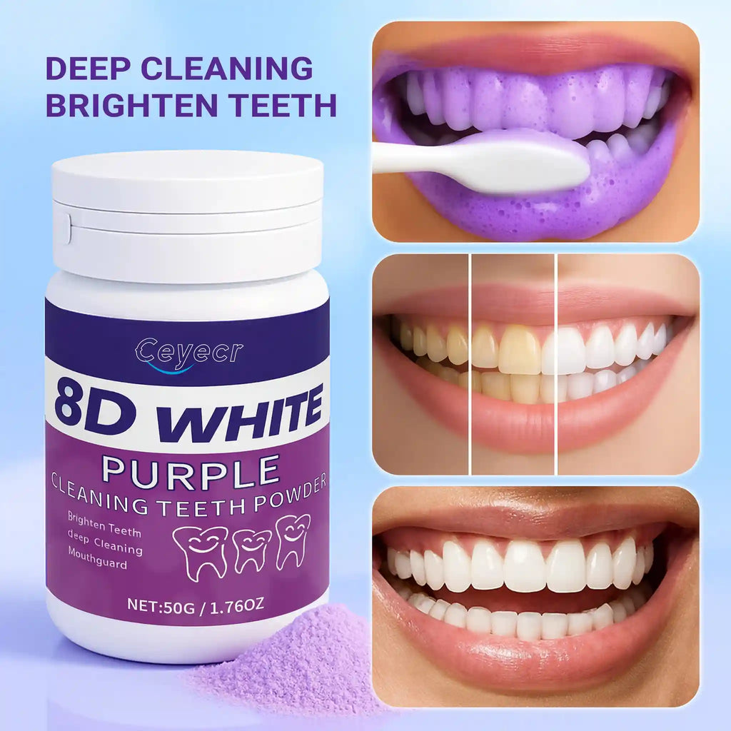 Tidesmit 8D teeth whitening powder 50g for deep cleaning and fresh breath dental care