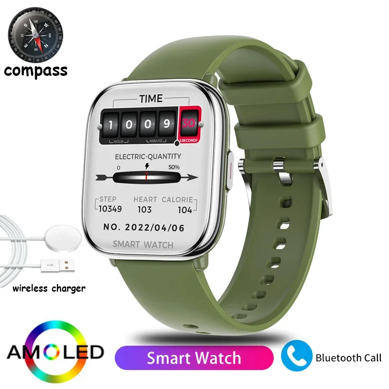 2026 New Smart Watch Full Touch Screen Bluetooth Call AI Voice Heart Rate Waterproof Watches Sports Bracelet Smartwatch Women