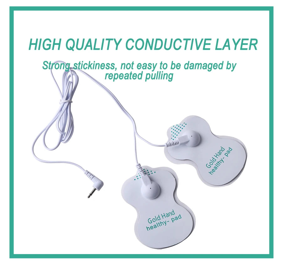 TENS Electrode Pads - Reusable Gel Pads for Electric Massager (50pcs) Back Massage Instrument Tidesmit