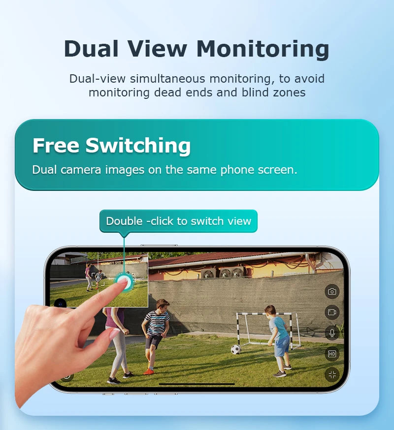 SHIWOJIA 12MP Dual Lens AI Solar Camera 4G SIM AOV Smart 24/7 Recording 360° PTZ Outdoor Security Cameras Auto Tracking UBox Pro