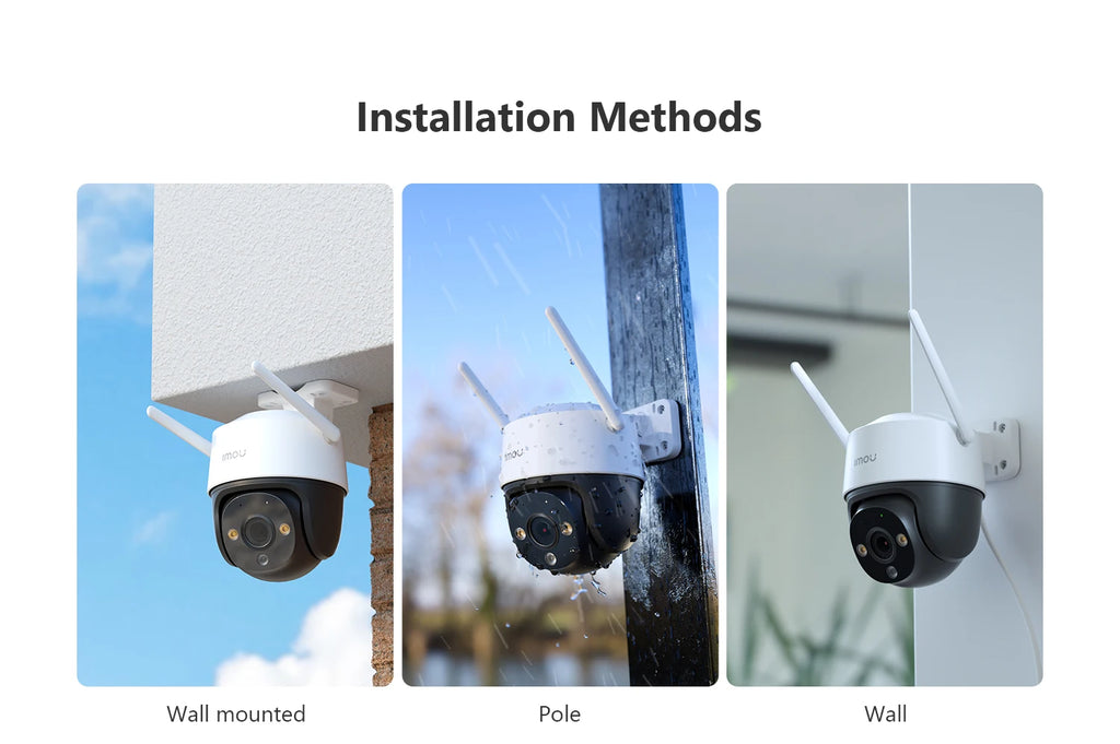 IMOU Cruiser SE+ 3MP/5MP Outdoor PTZ Wi-Fi Camera IP66 Weatherproof Camera Two Way Audio Color Night Vision AI Human Detection