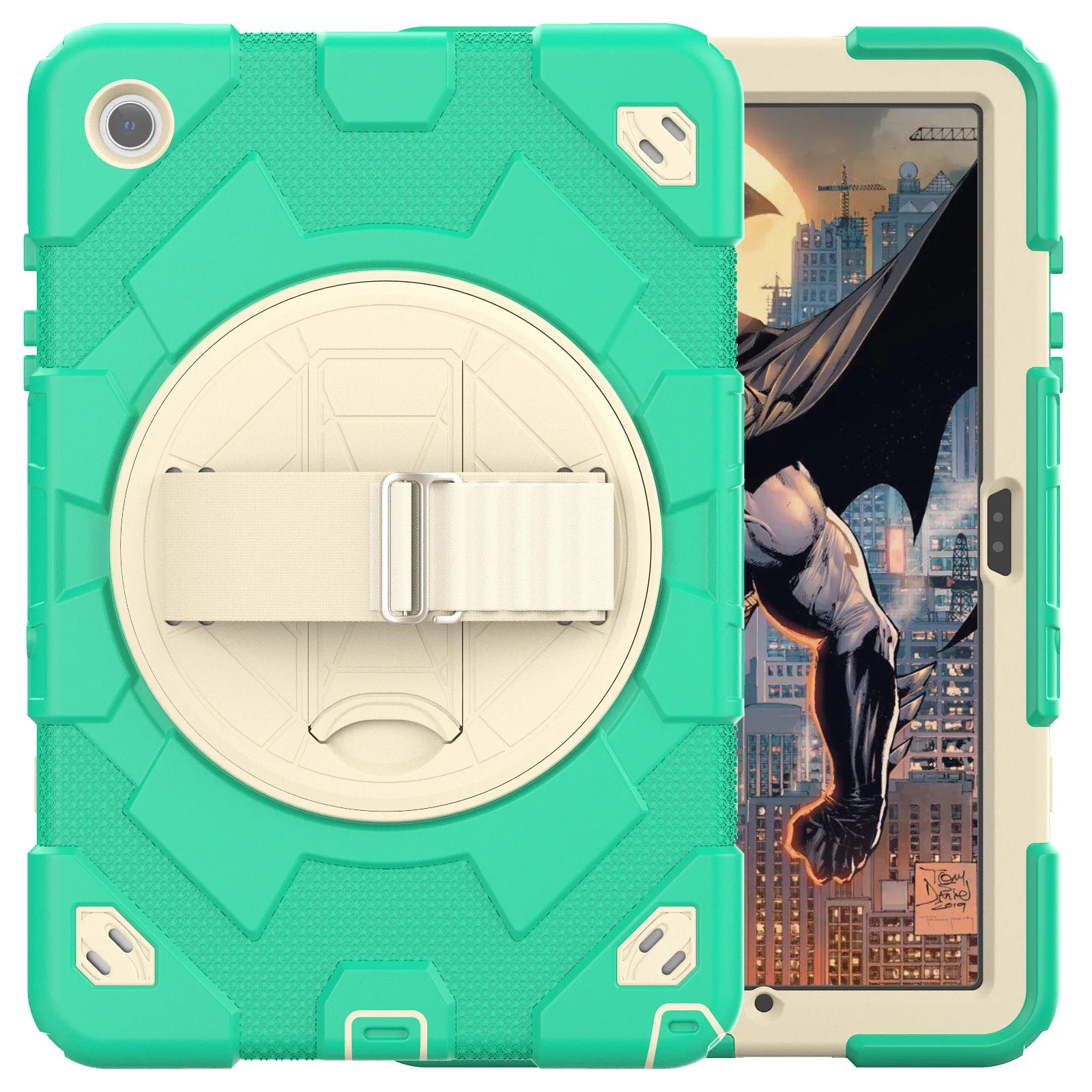 Samsung Galaxy Tab A9 Plus Case with 360 Rotating Stand and Strap b China Mainland Tidesmit