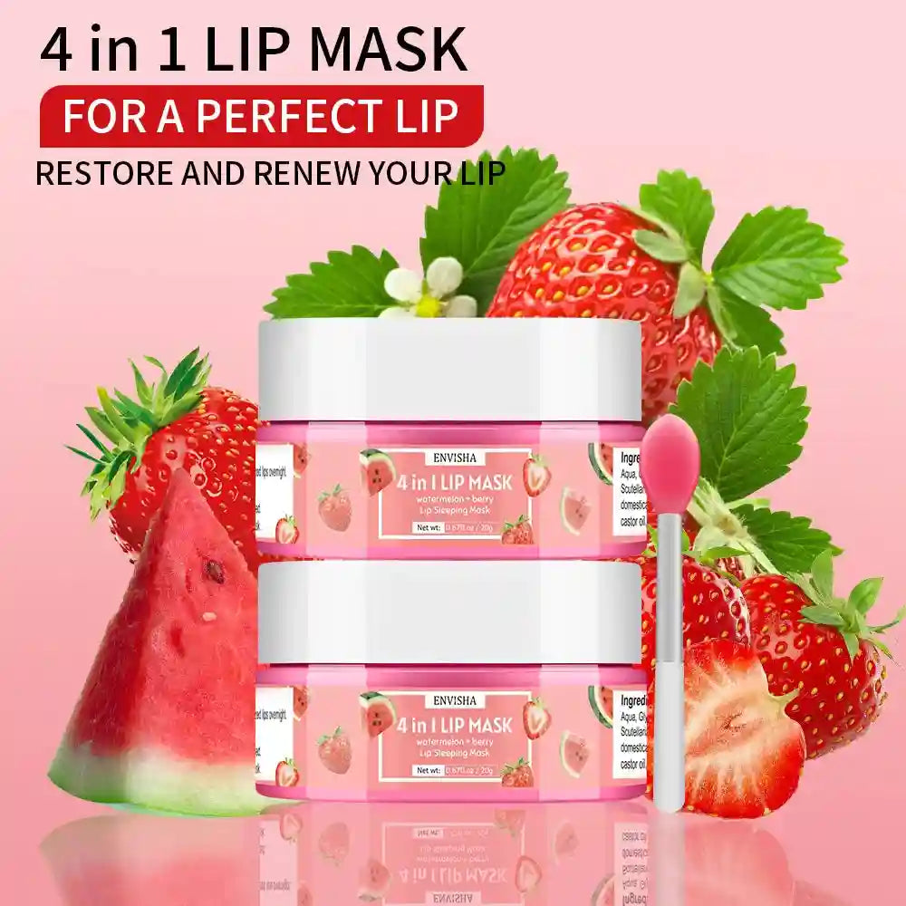 Exfoliating Lip Mask and Scrub Set - Nourishing Lip Care Treatment Lip Care Tidesmit