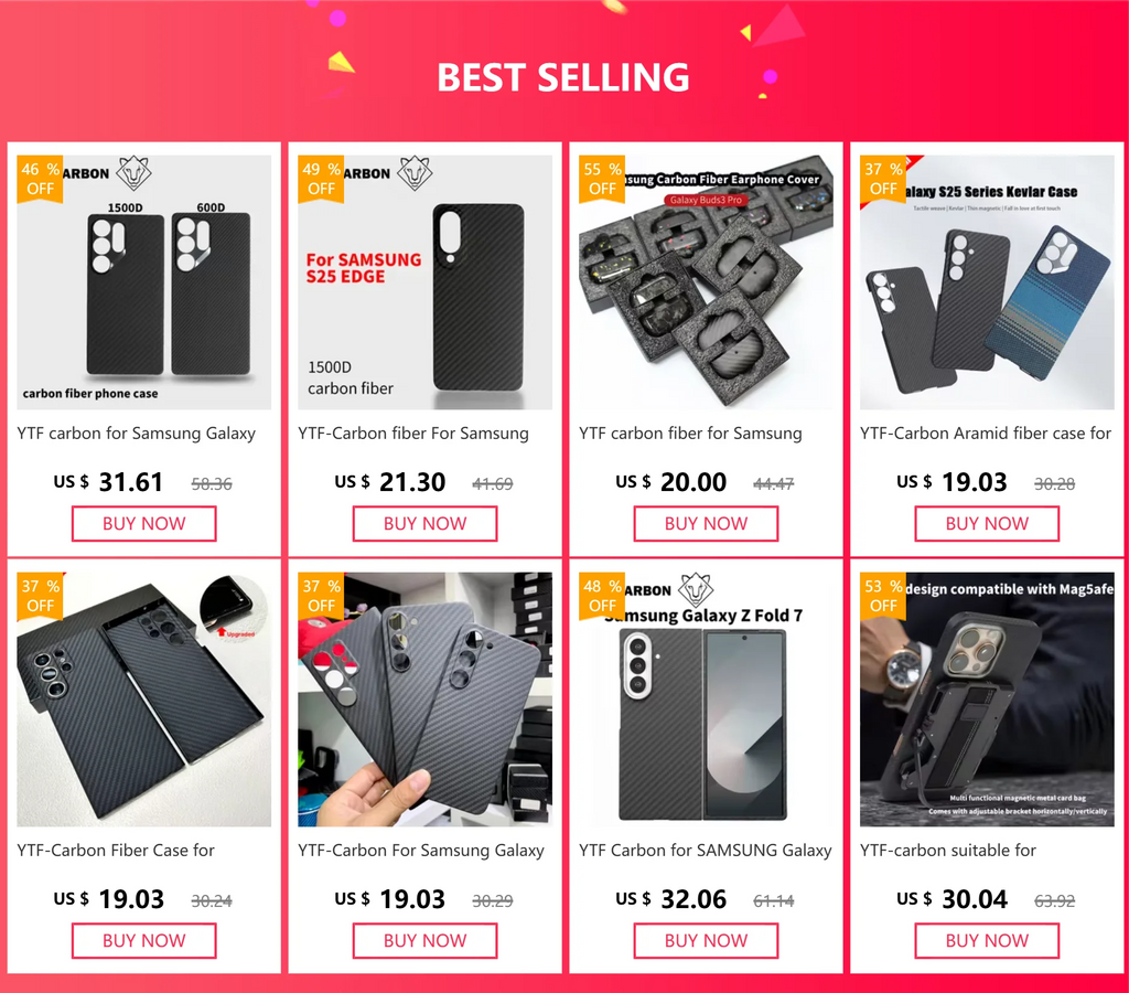 Samsung Galaxy Z Fold 6 Carbon Fiber Case | Ultra-Thin Aramid Cover Tidesmit