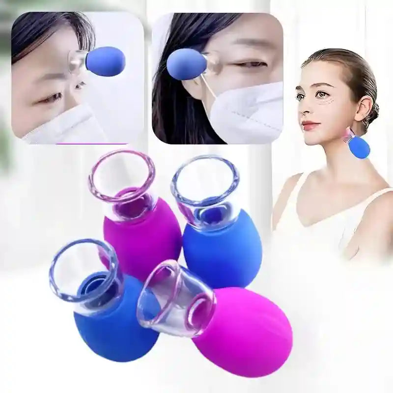Silicone Cupping Massage Set - 5 Piece Deep Tissue Relief for Body Eye Massage Instrument Tidesmit