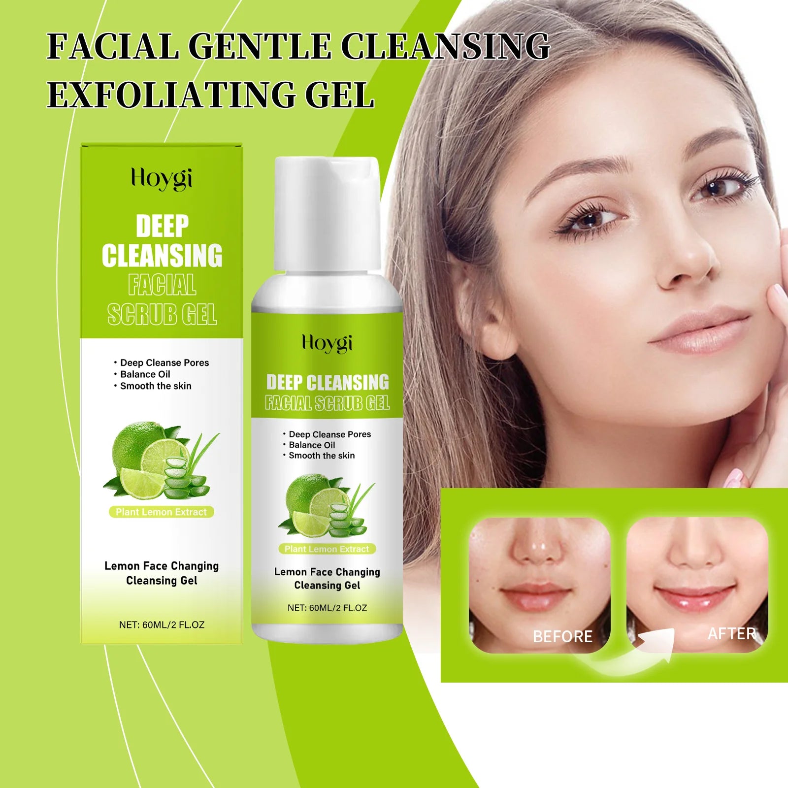 Facial Exfoliating Gel | Hydrating Pore Refining Treatment by Tidesmit Scrubs Treatments Tidesmit