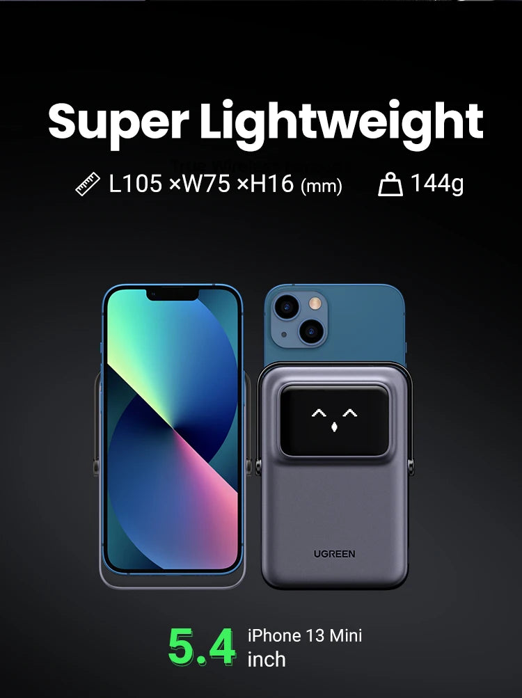 Magnetic Power Bank 10000mAh Wireless Fast Charger with PD Support Tidesmit