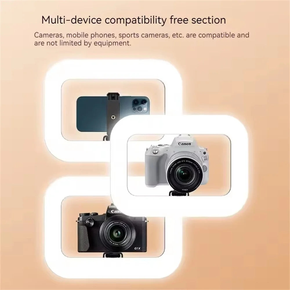 Handheld Ring Light for Phone - Portable LED Vlog Lighting Tidesmit
