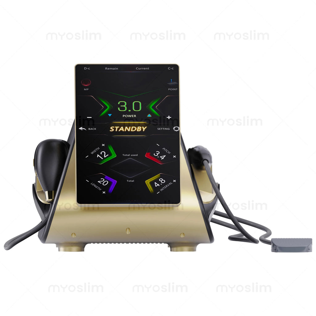 Tidesmit 22D MAX HIFU beauty equipment machine side angle showing precision facial tightening and slimming technology