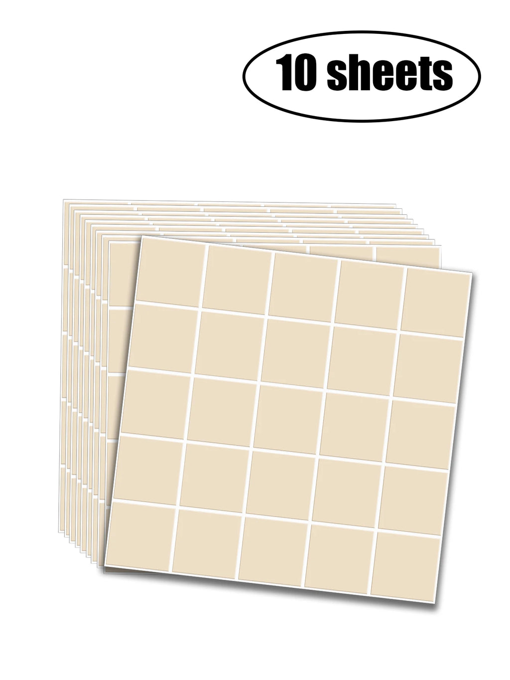 10 Sheets Square Grid Peel And Stick Tile Mosaic Tile For Kitchen Bathroom Living Room Backsplash
