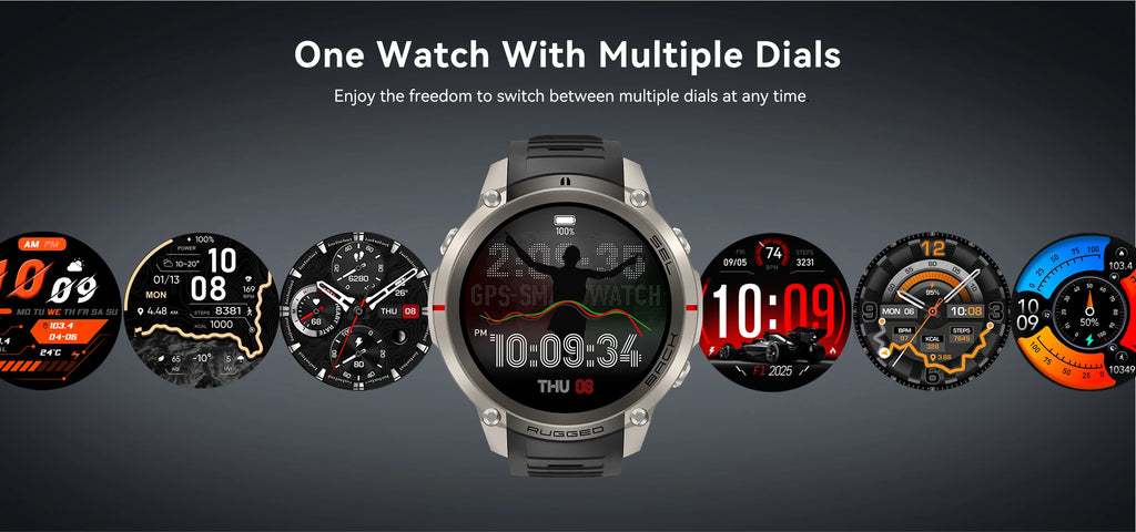LIGE 5ATM Waterproof GPS Smart Watch Heart Rate Blood Oxygen 500mAh Battery Fitness Outdoor Offline Map Smartwatch Men Women