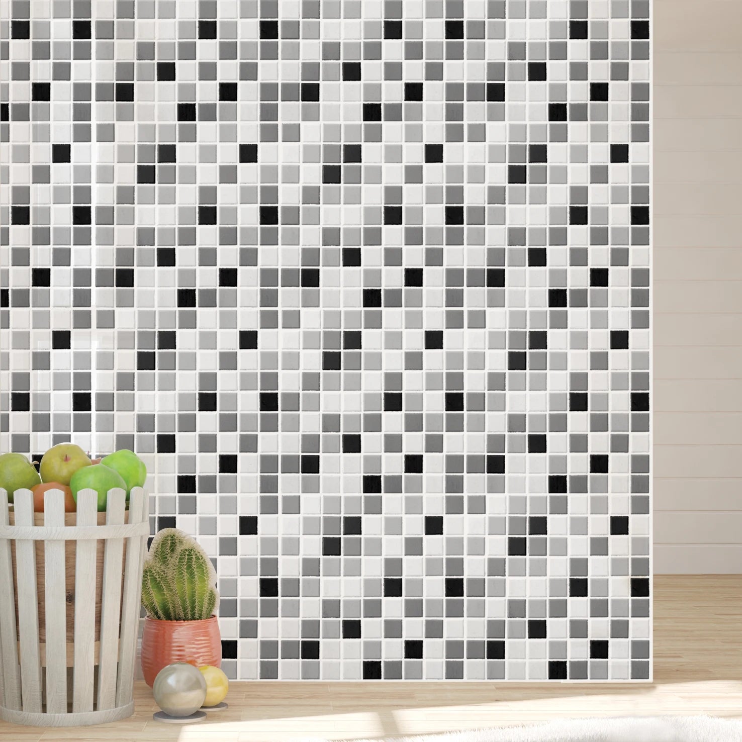 5/10Pcs Peel and Stick Tile Backsplash Thicker Design Marble Tiles 12"X12" Stick on Backsplash Self Adhesive Tiles for Any Room